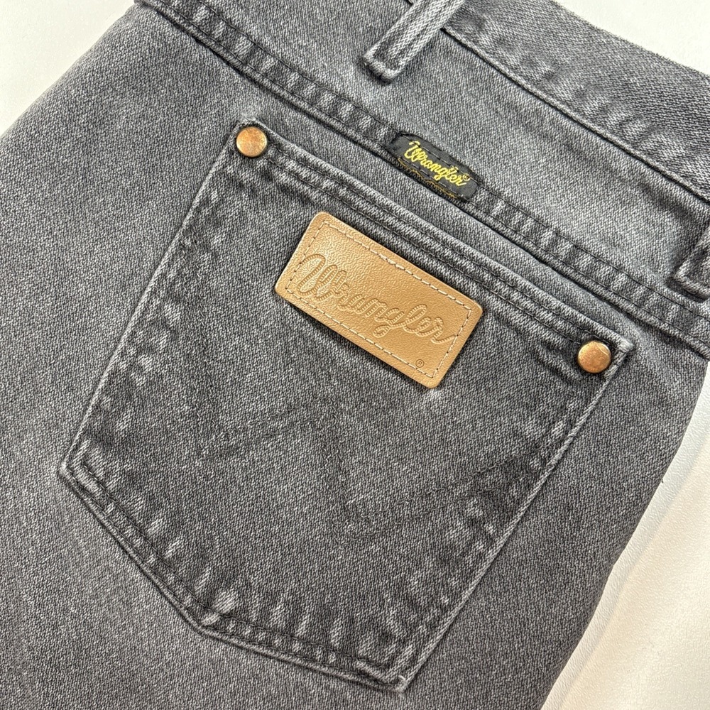 Wrangler Jeans Mens‎ Size 36x27 Black Denim Slim Fit Cowboy Cut Western 936WBK
